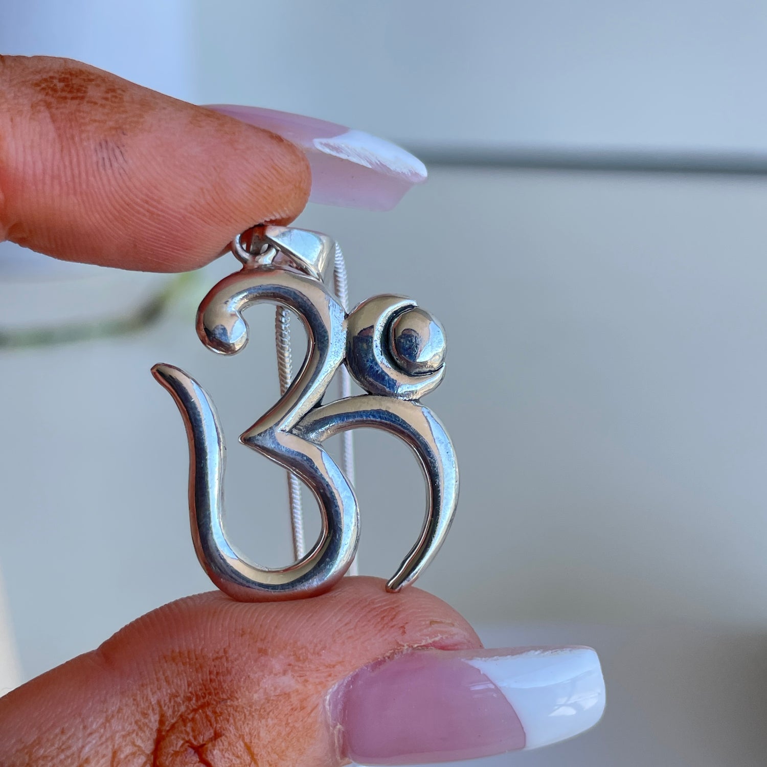 Om Silver Pendant 001