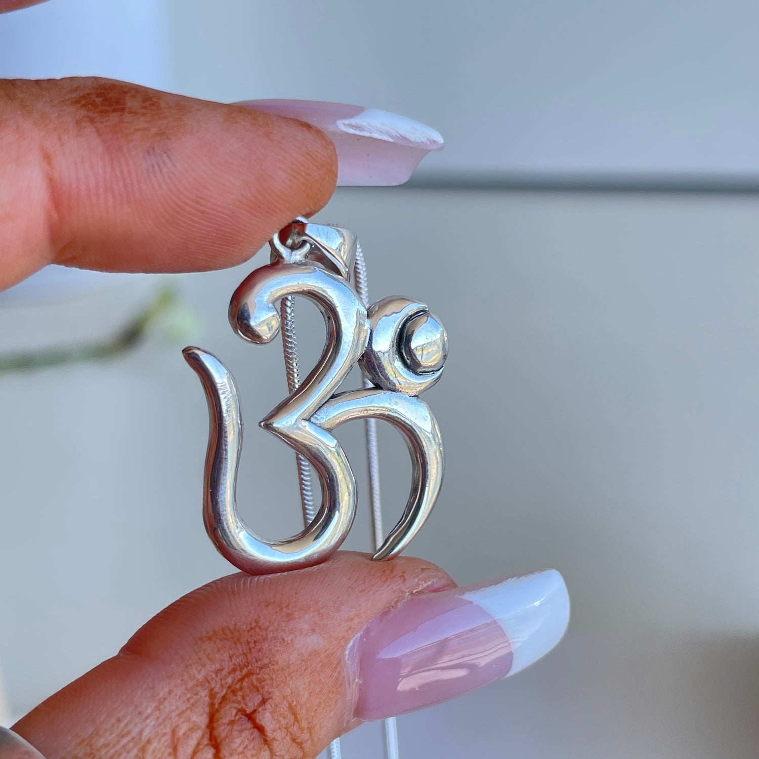 Om Silver Pendant 001