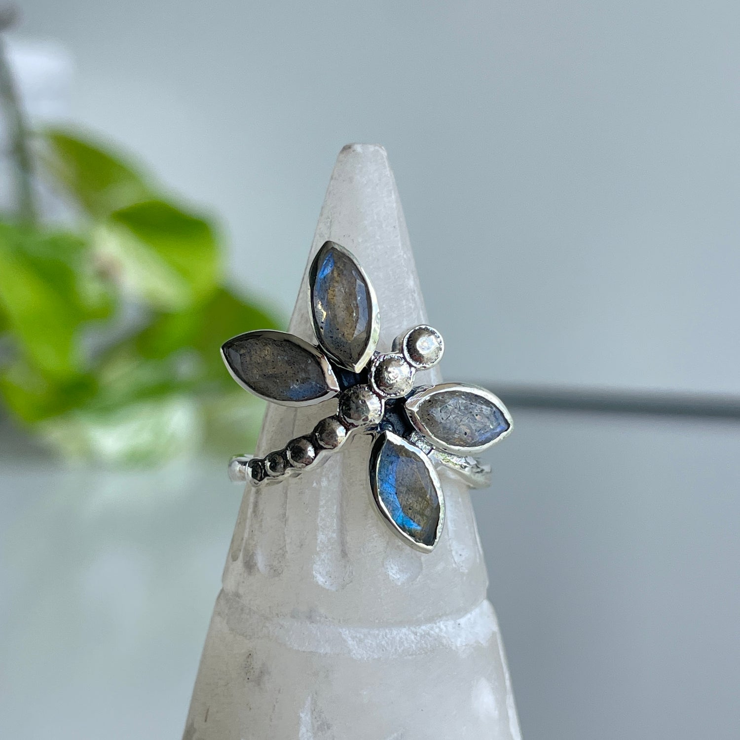 Labradorite Dragonfly Ring