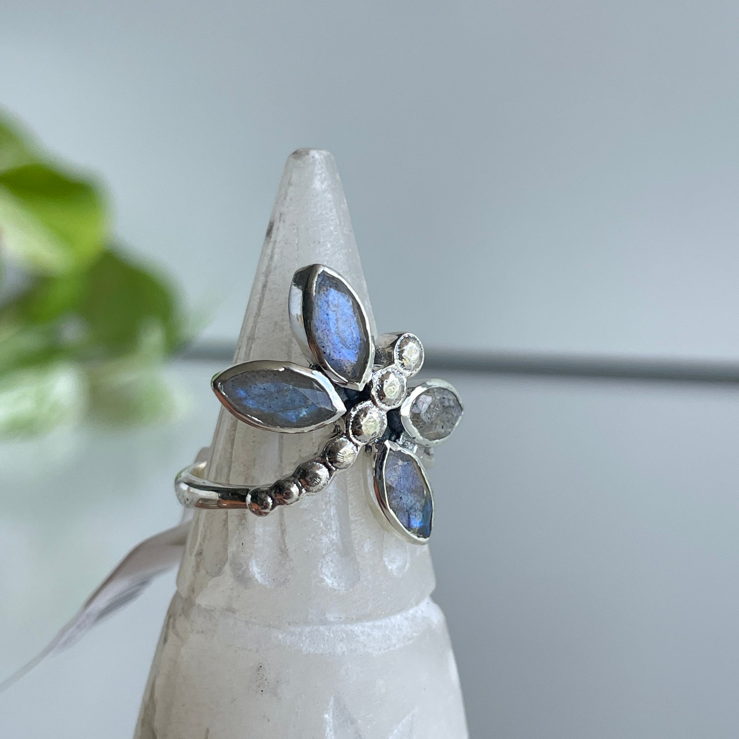 Labradorite Dragonfly Ring