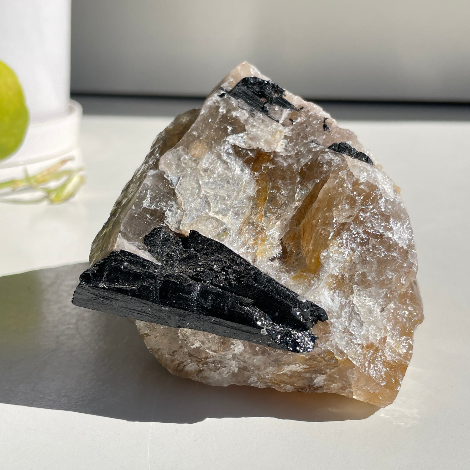 Tourmaline On Quartz Matrix 756g