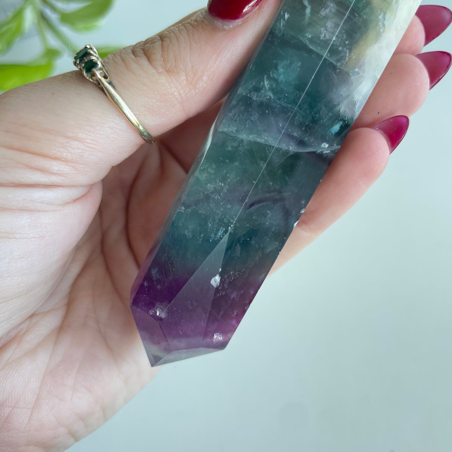 Fluorite Double Terminator 16cm