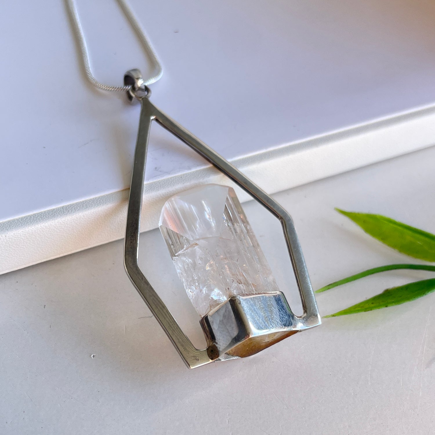 Danburite Point Pendant 01