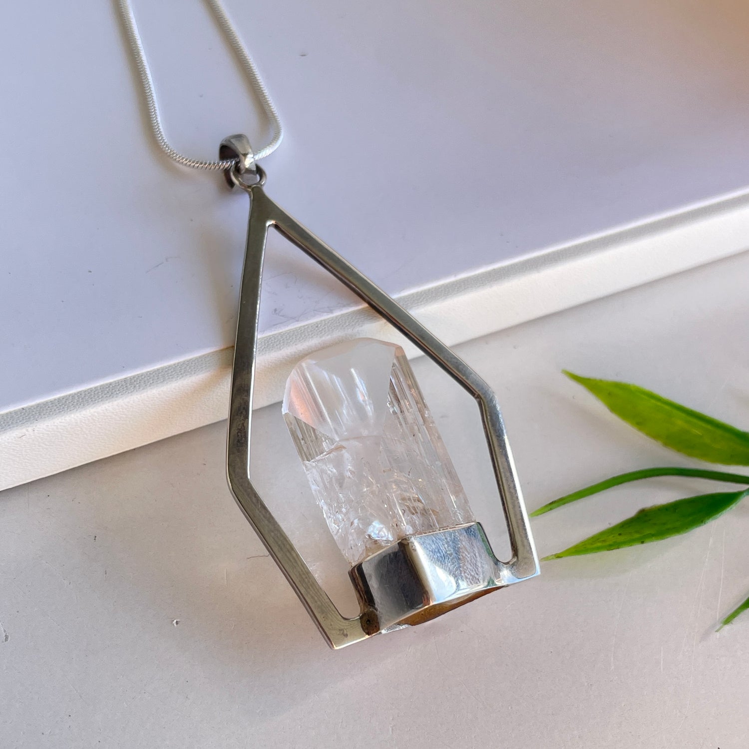 Danburite Point Pendant 01