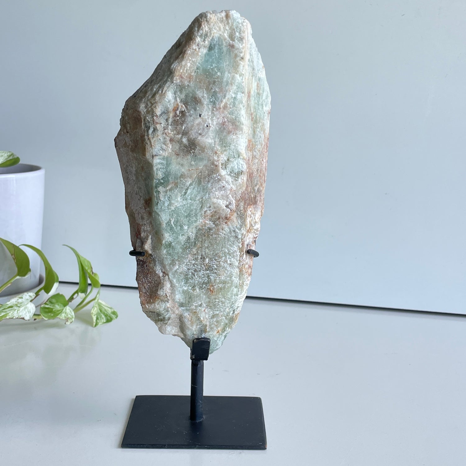 Brazilian Aquamarine Pce In Stand  2.536kg
