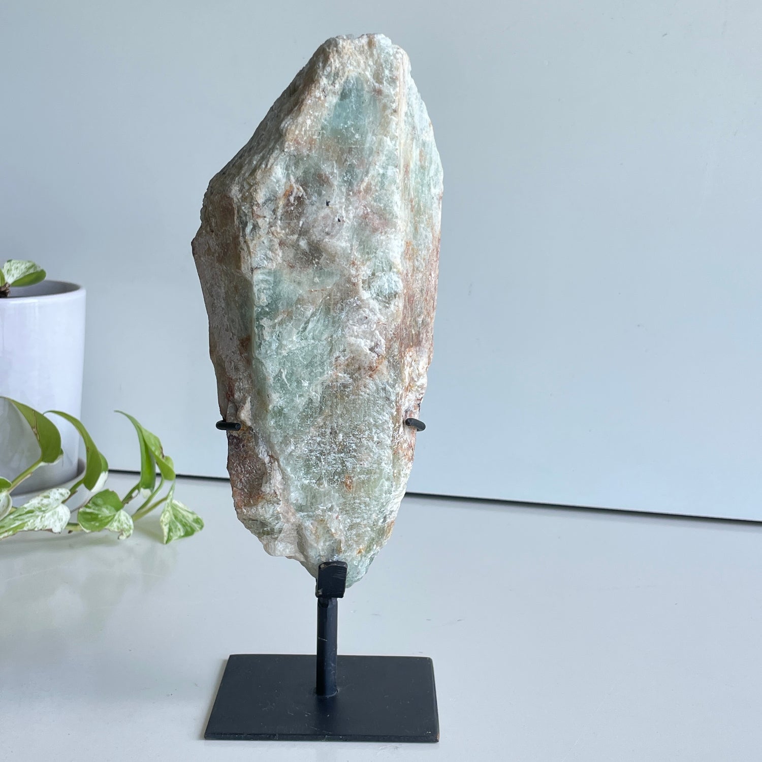 Brazilian Aquamarine Pce In Stand  2.536kg