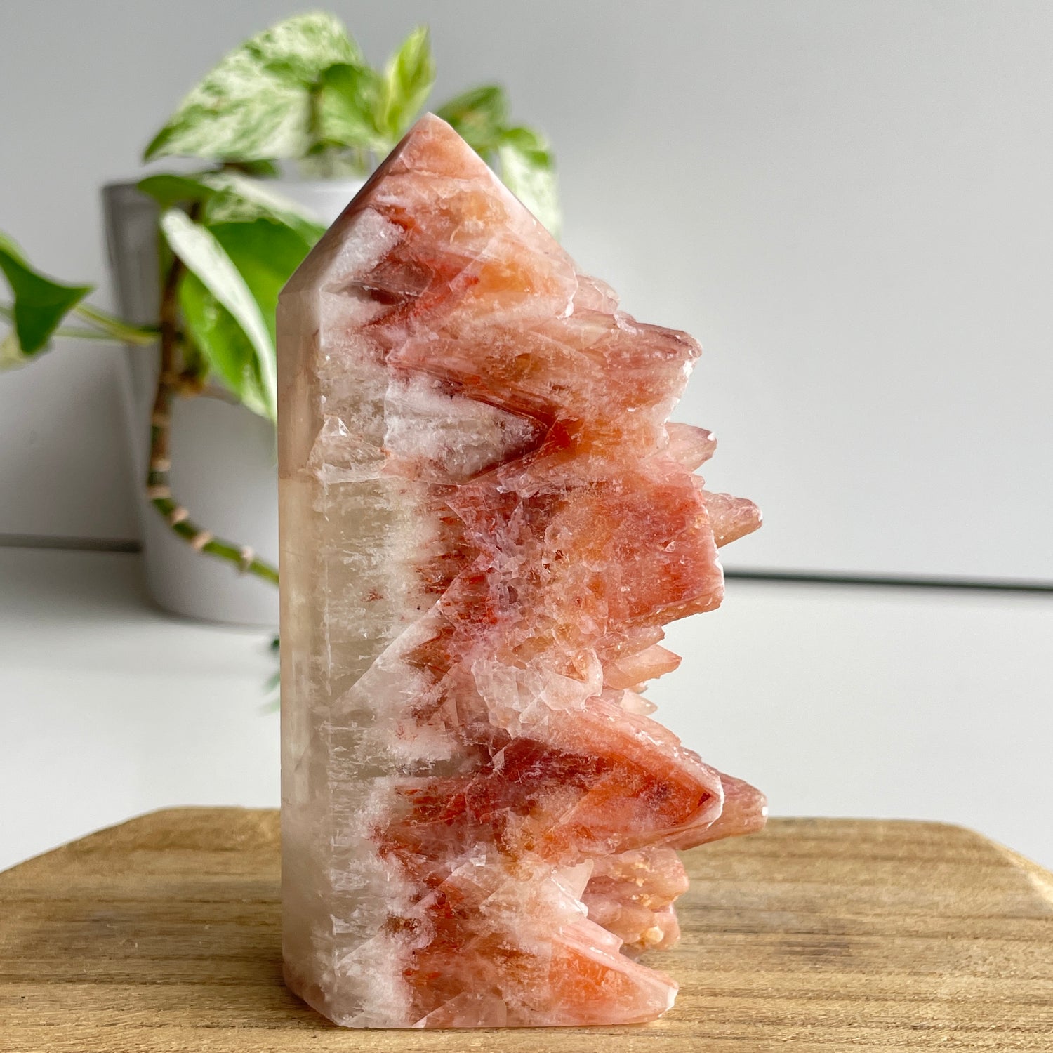 Red Calcite Cluster Generator 10.5cm