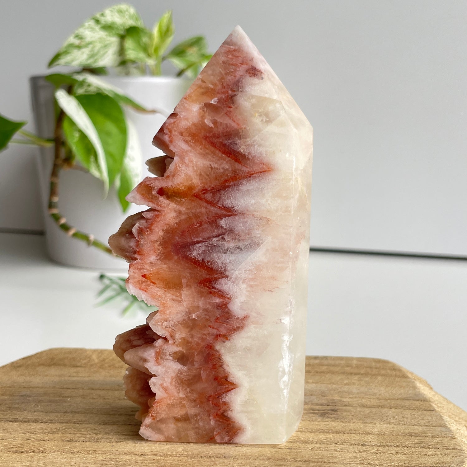 Red Calcite Cluster Generator 11.5cm