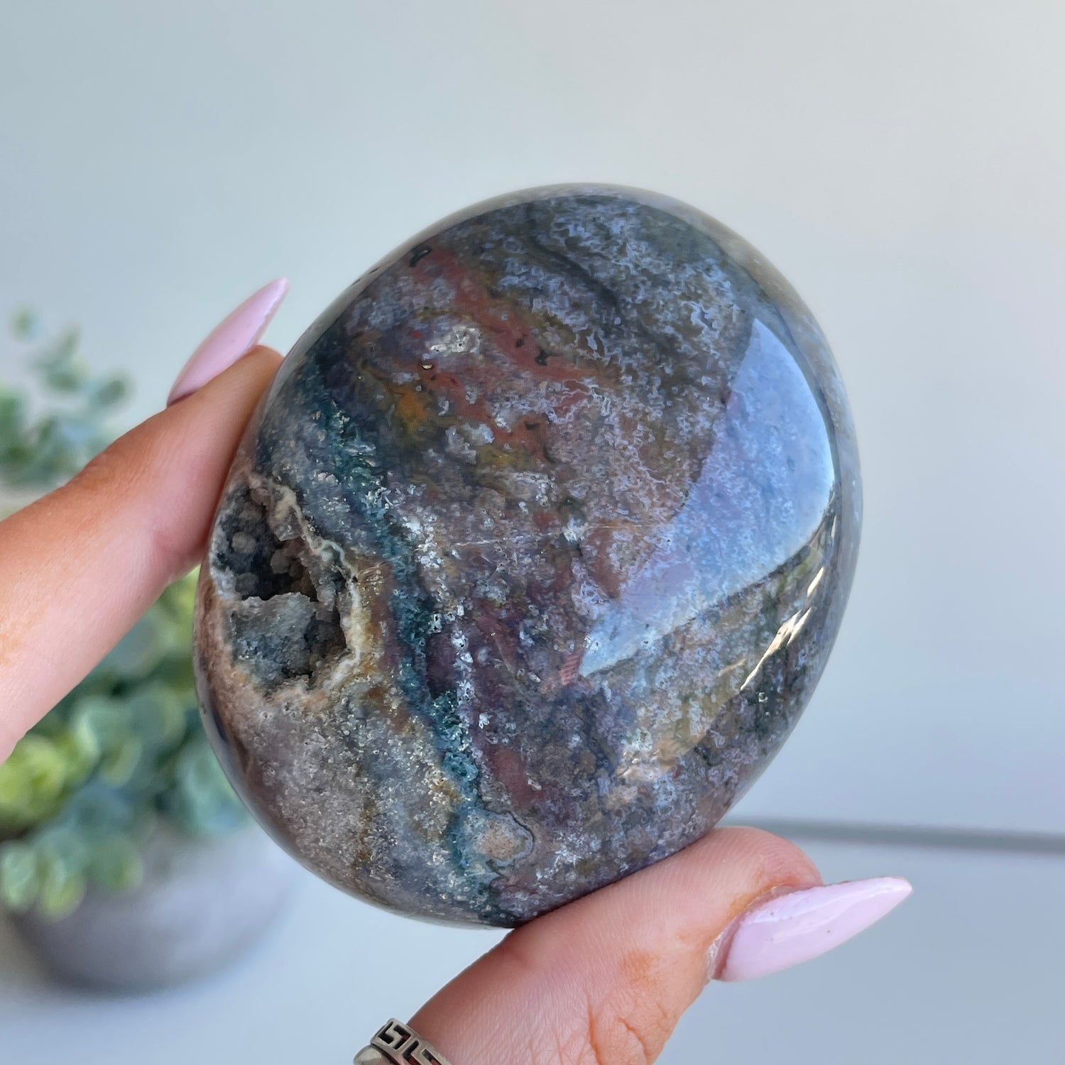 Ocean Jasper Palmstone 208g