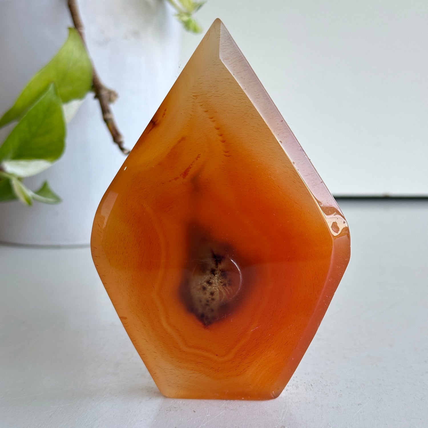 Carnelian  Flame 12cm