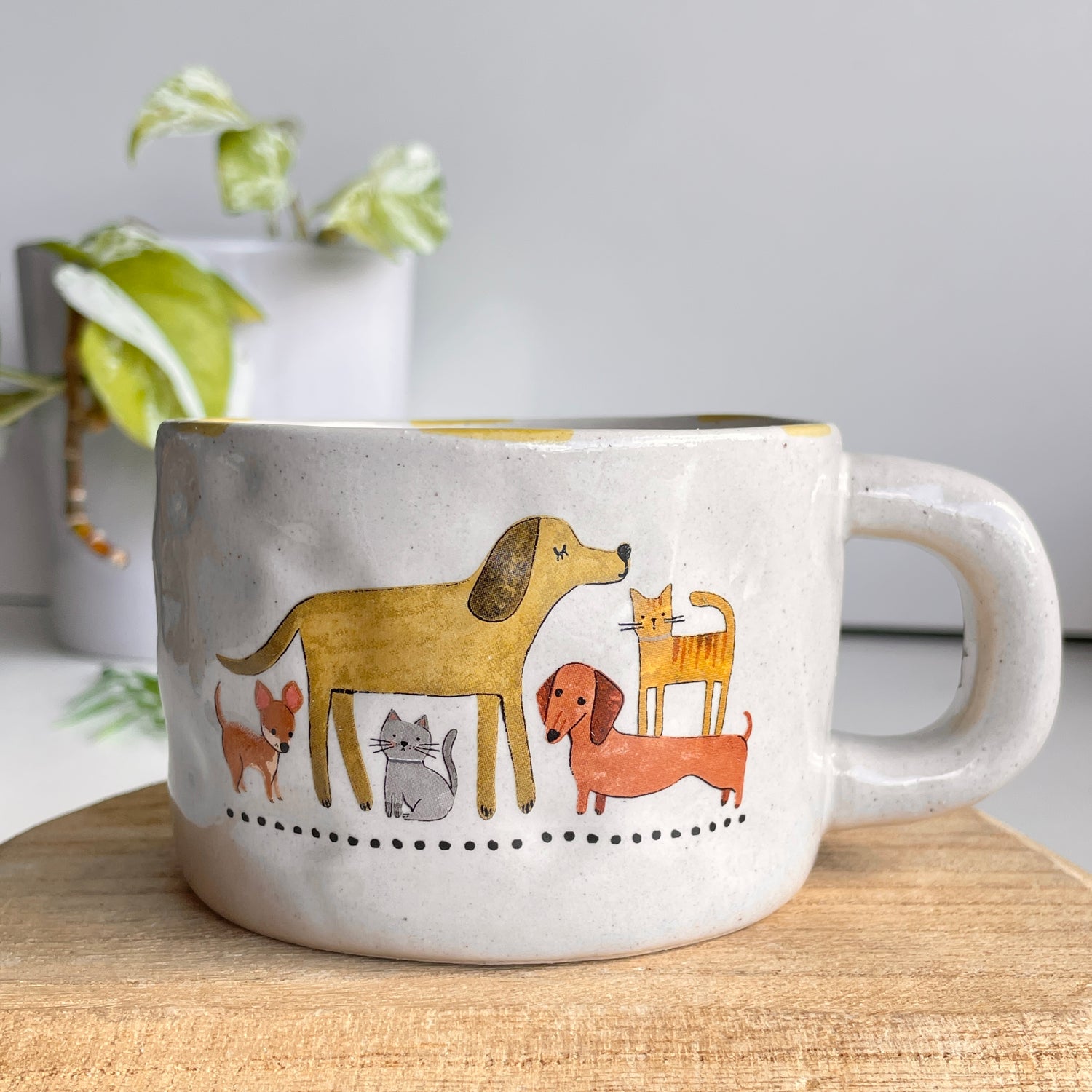 Stoneware Dog Cat Mug MUG000165