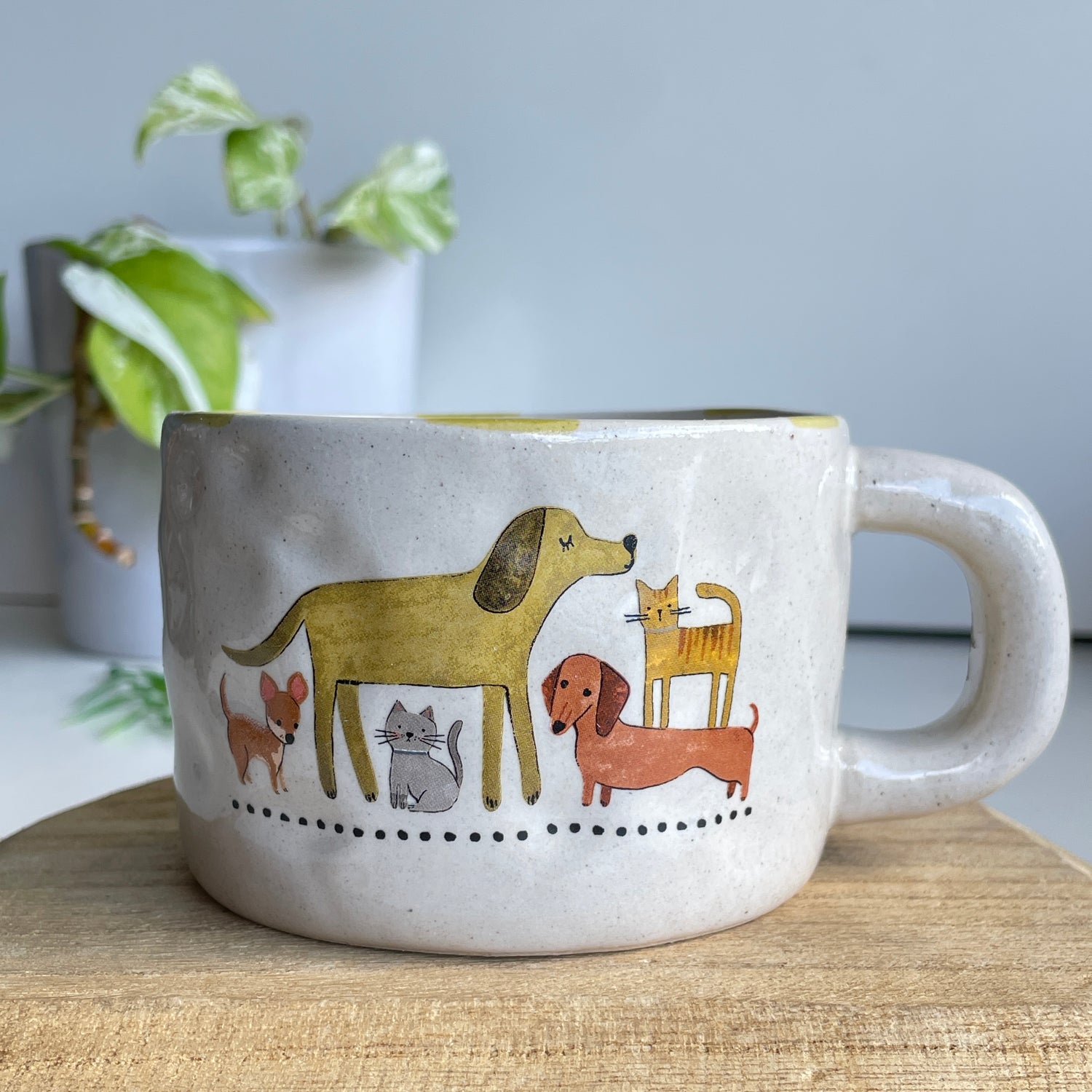 Stoneware Dog Cat Mug MUG000165