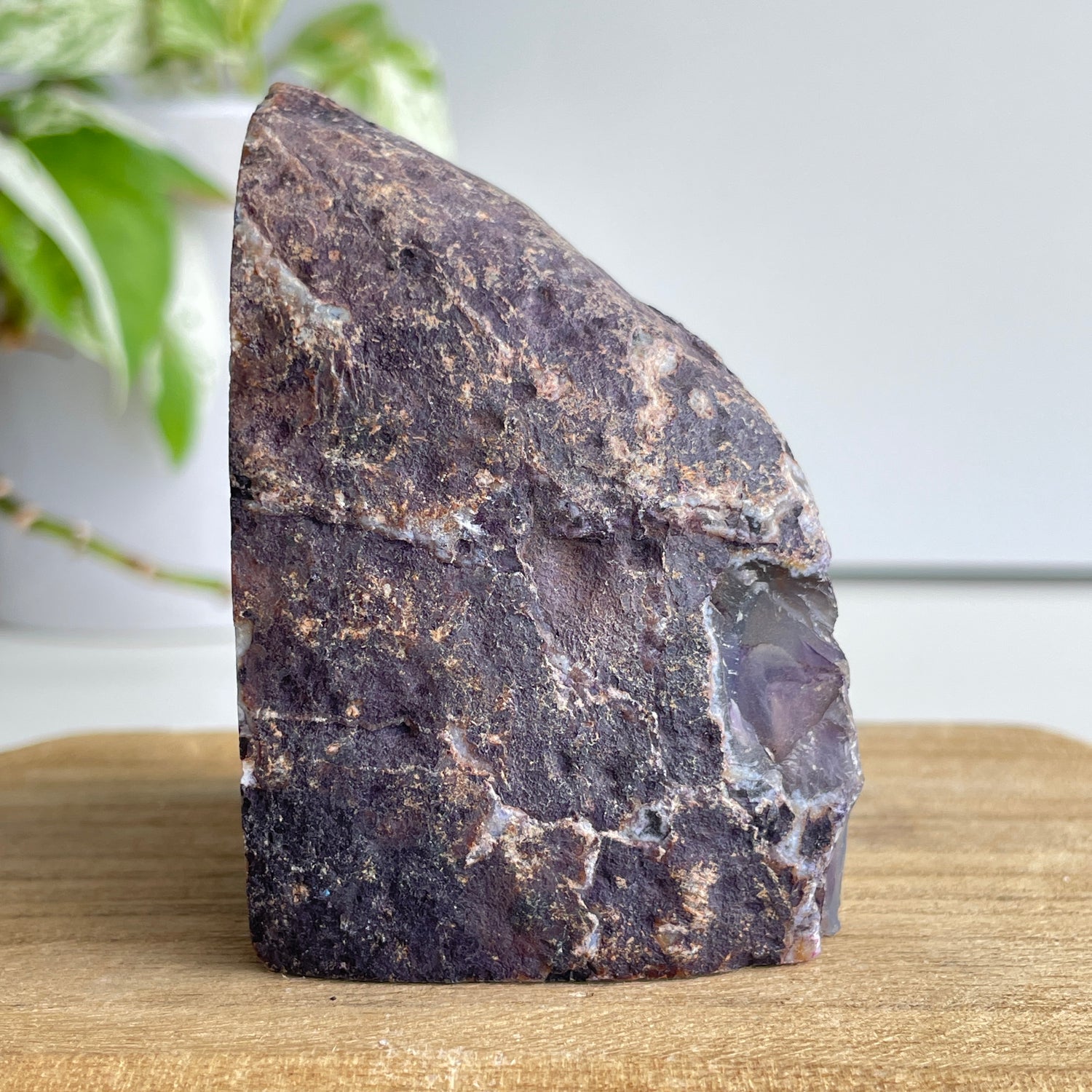 Purple Agate Geode 354g