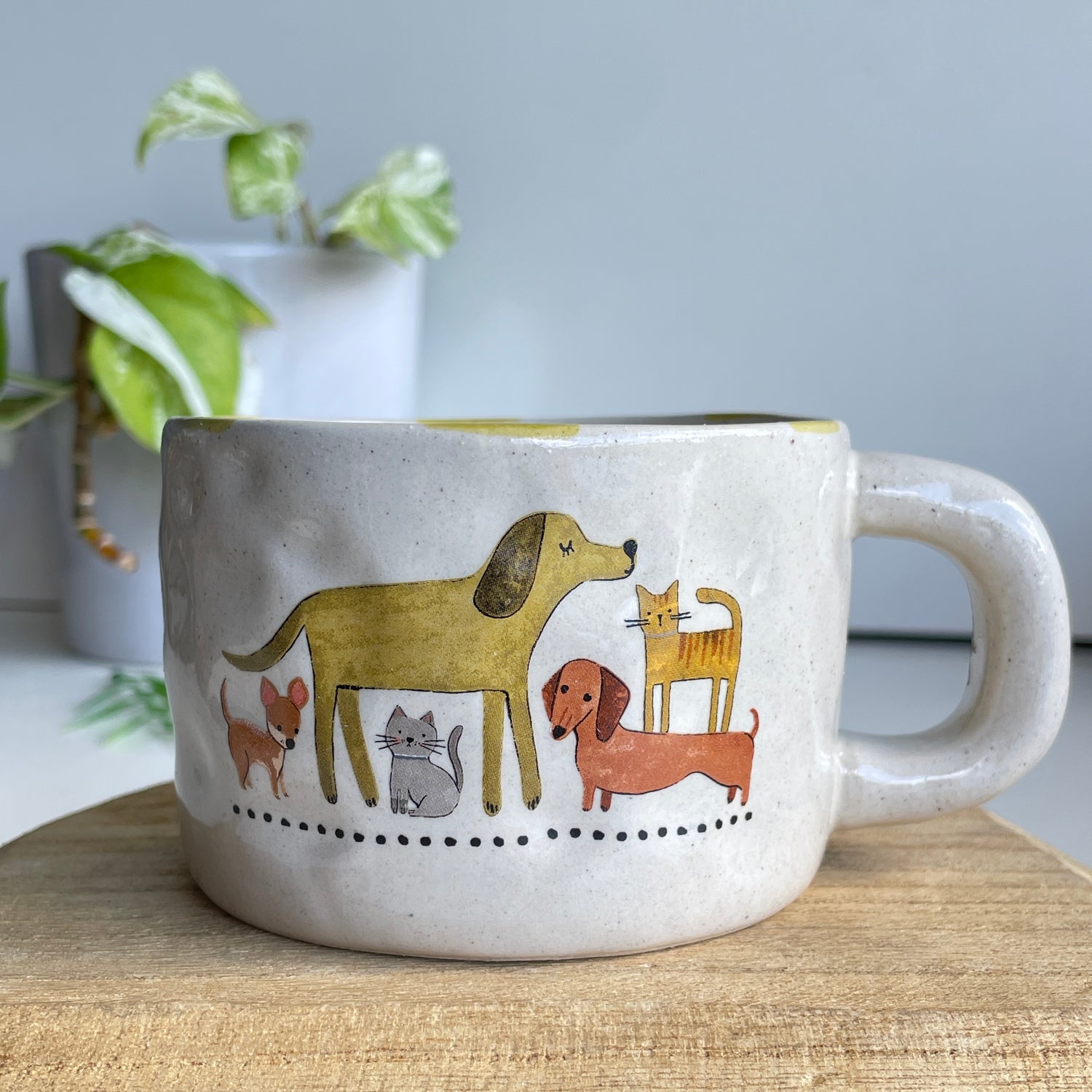 Stoneware Dog Cat Mug MUG000165