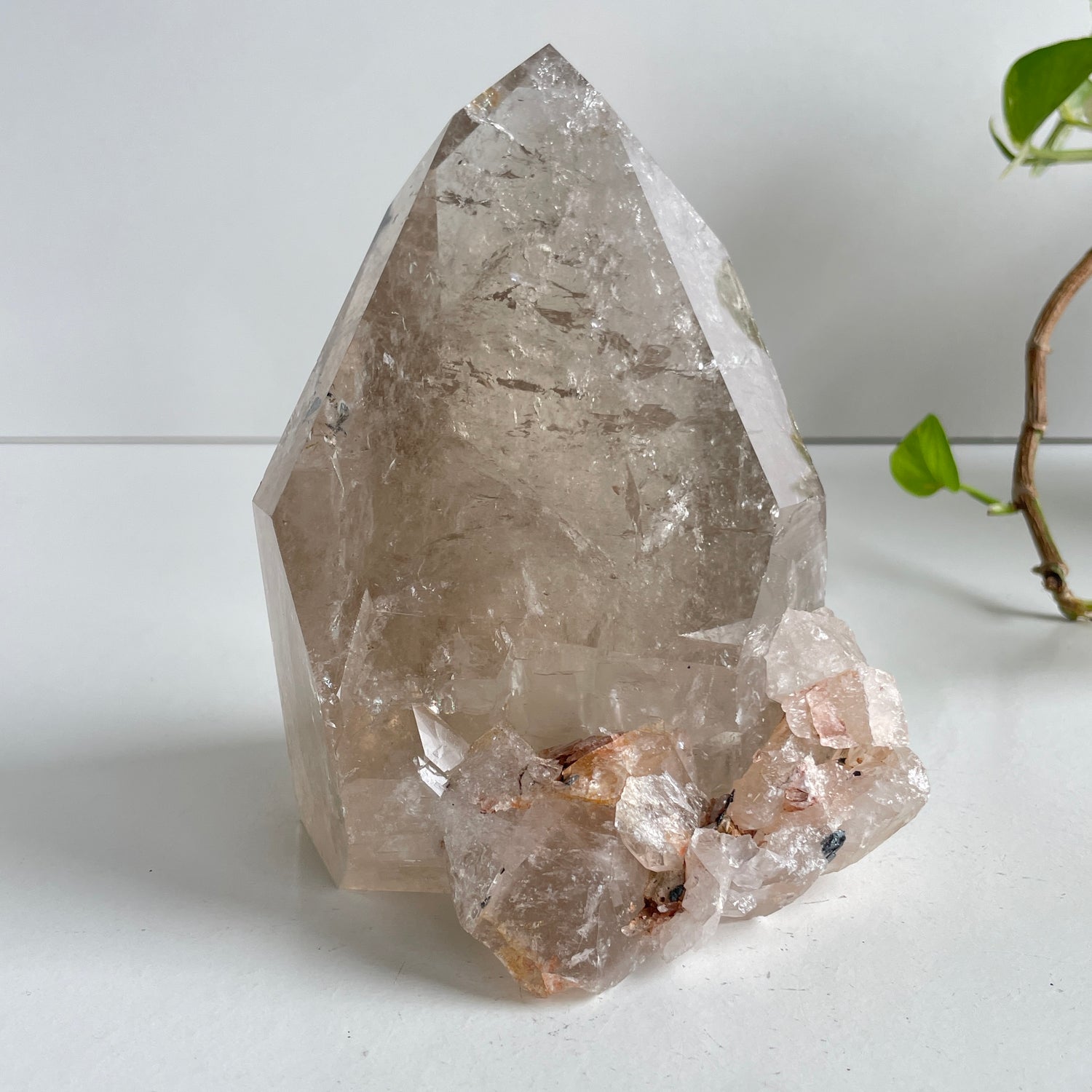 Smoky Quartz Generator Part Polished 13cm