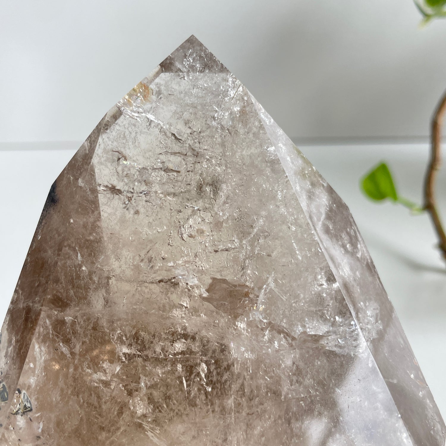 Smoky Quartz Generator Part Polished 13cm