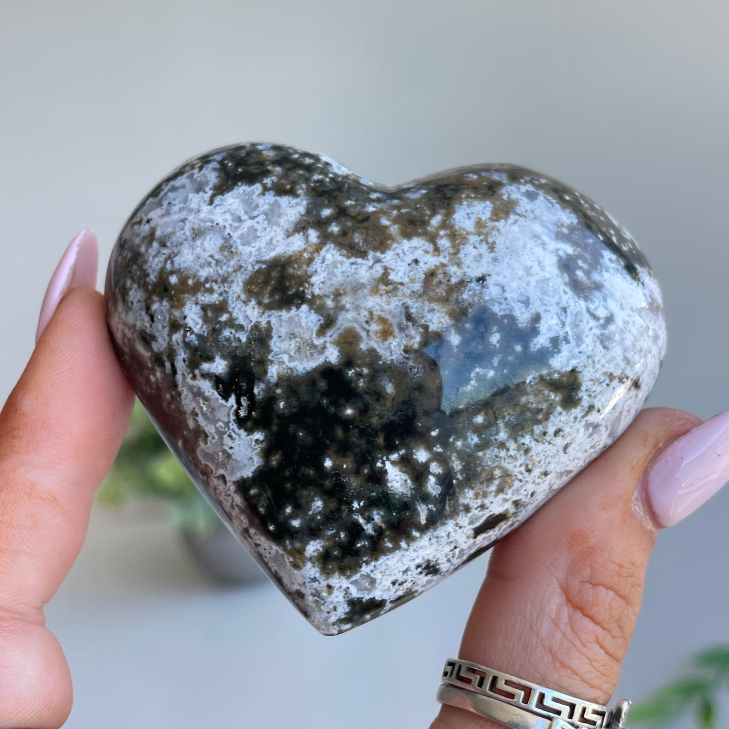 Ocean Jasper Heart 6.1cm