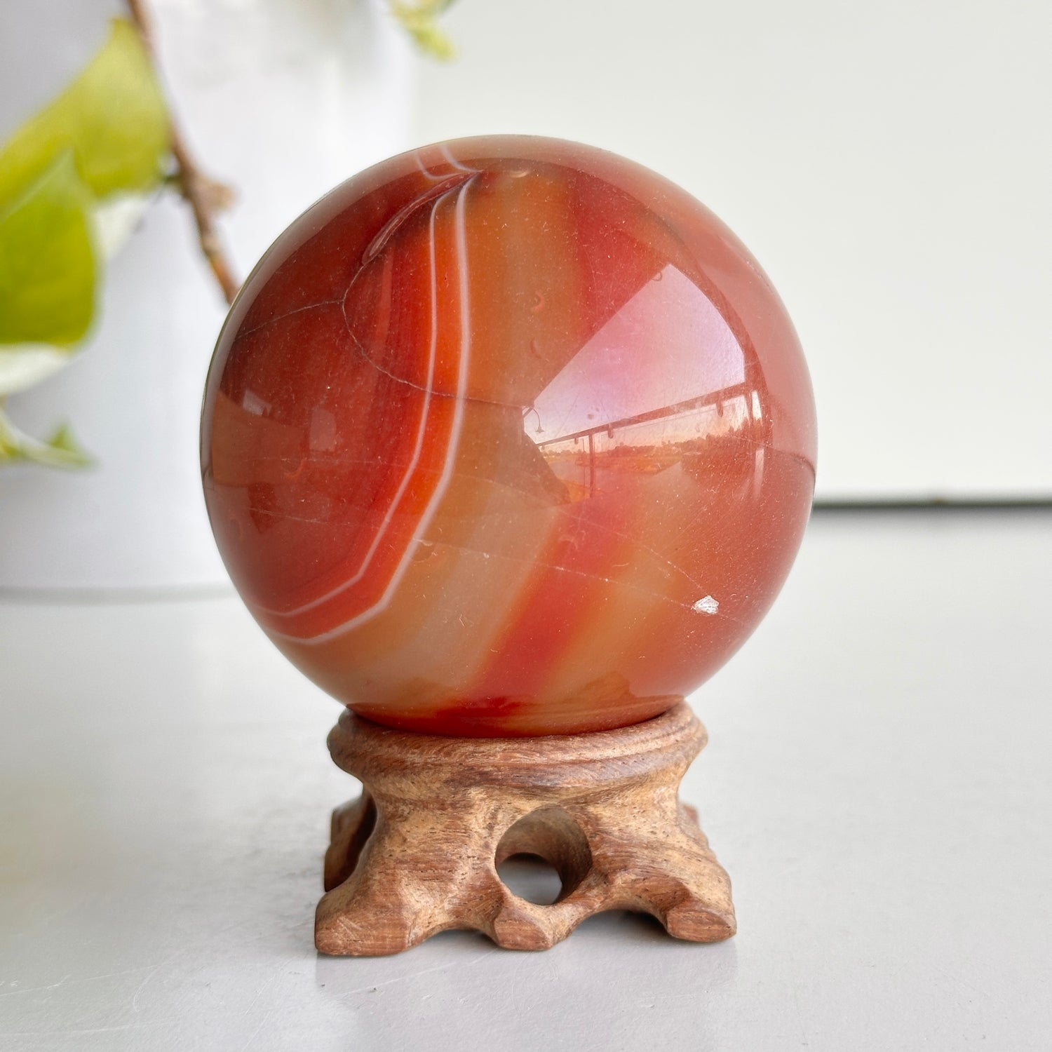 Carnelian Sphere 6.9cm