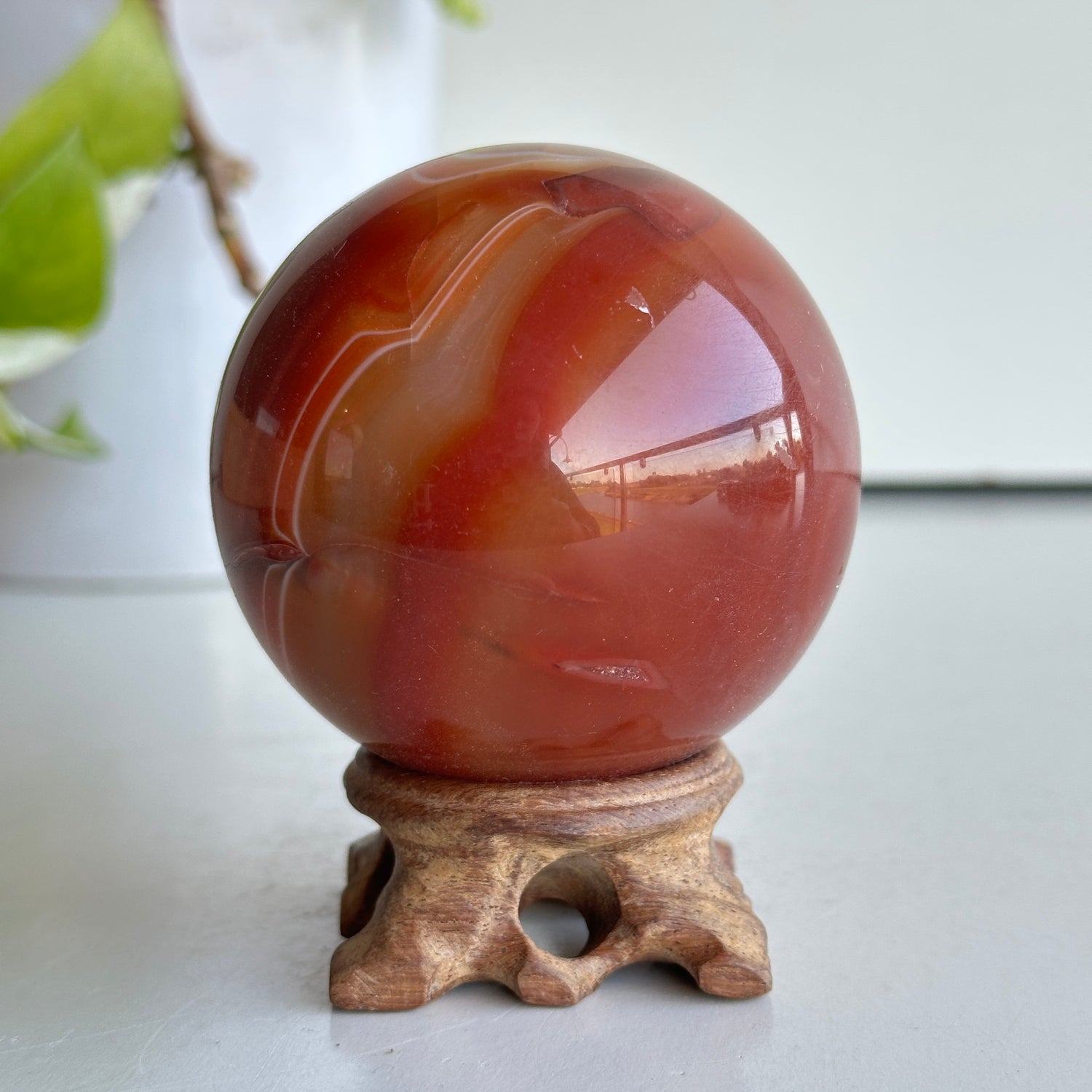 Carnelian Sphere 6.9cm