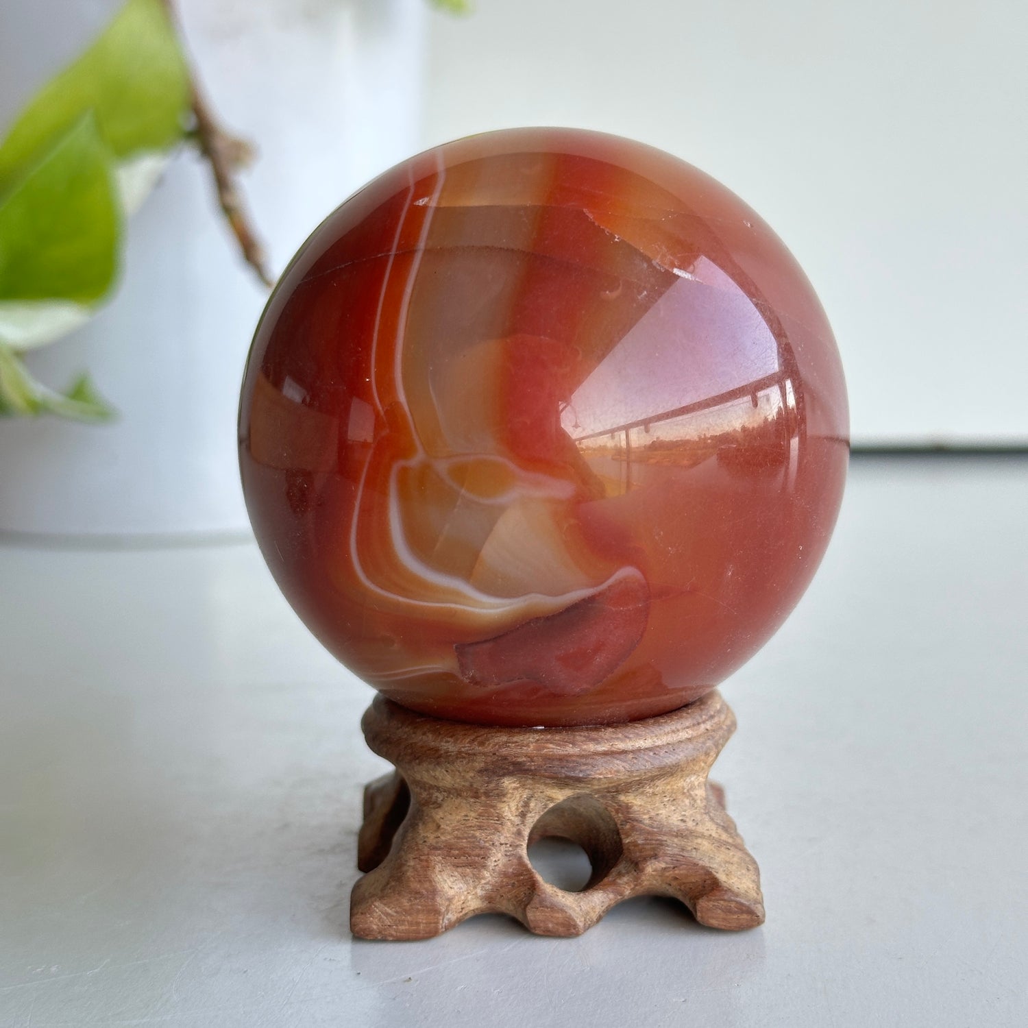 Carnelian Sphere 6.9cm