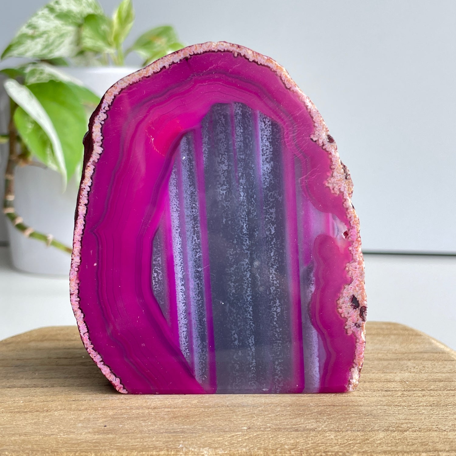 Pink Agate Geode 466g