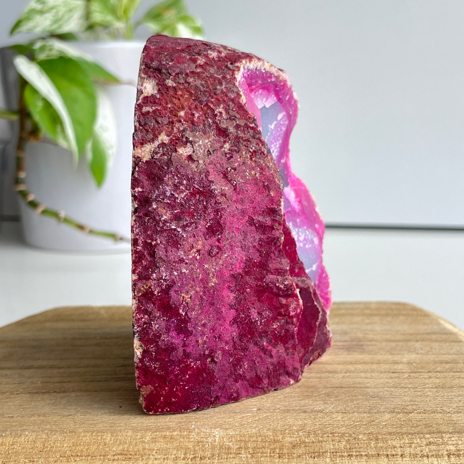 Pink Agate Geode 466g