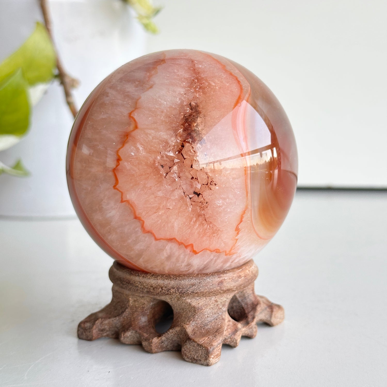 Carnelian Sphere 8.1cm