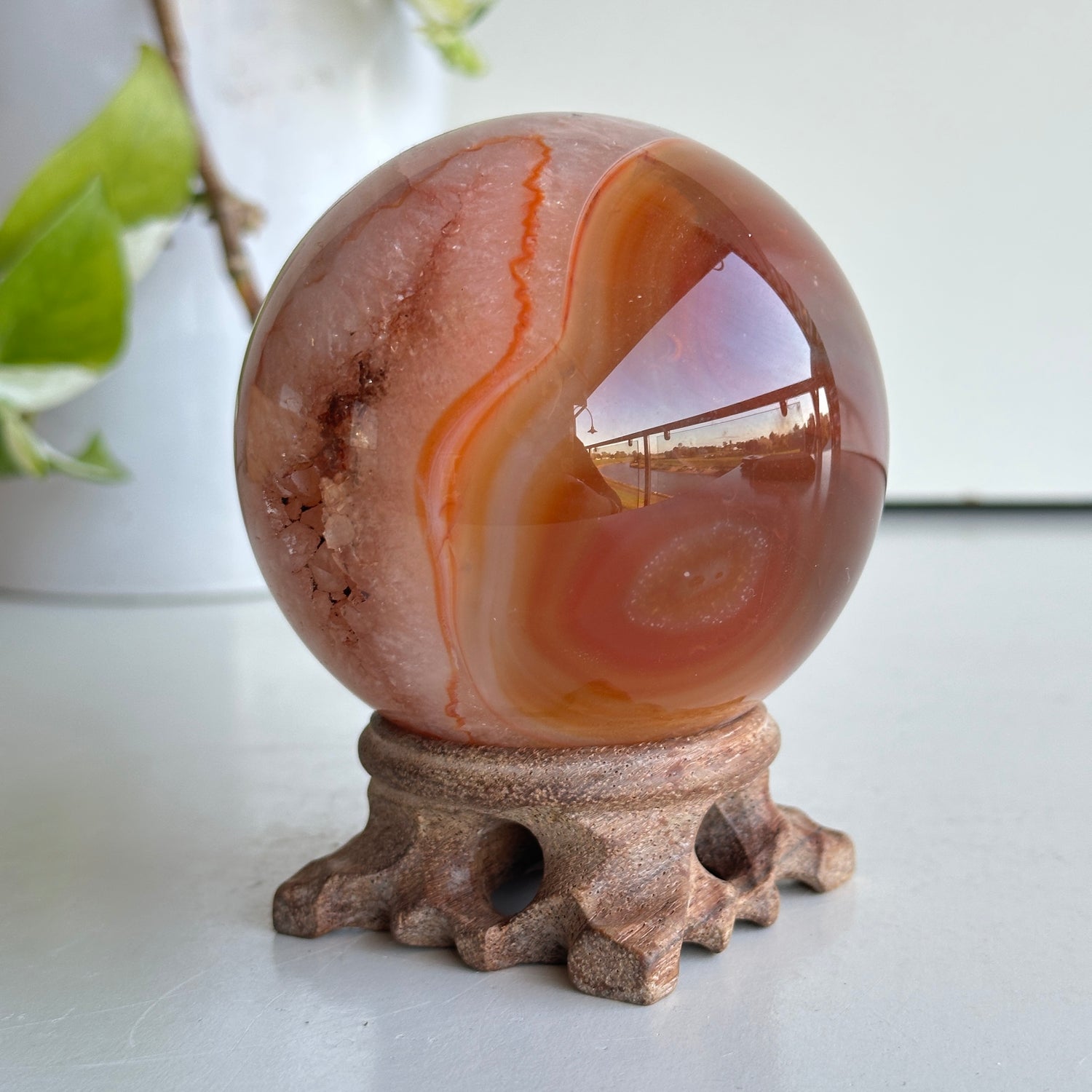 Carnelian Sphere 8.1cm