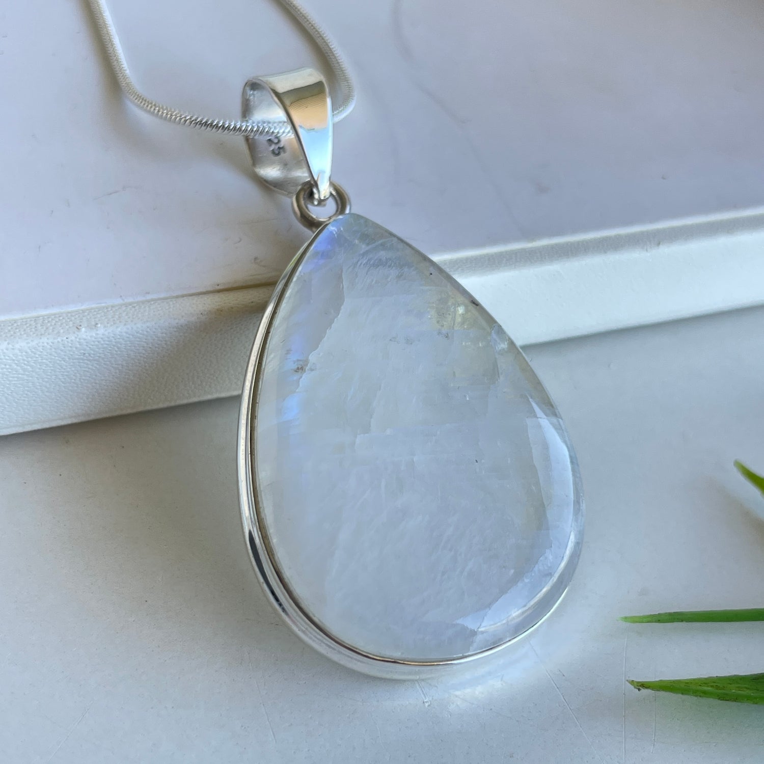 Moonstone Teardrop Pendant