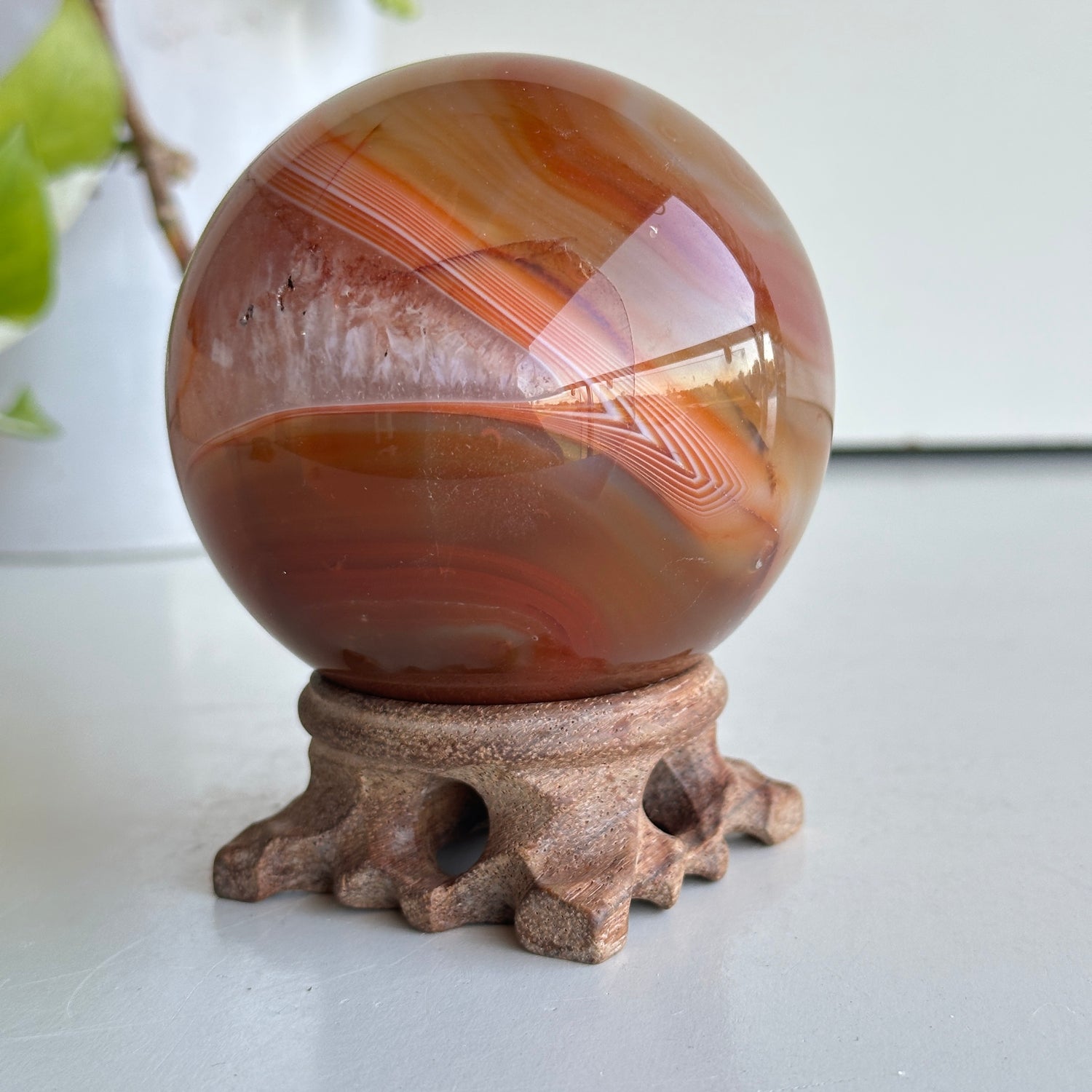 Carnelian Sphere 8.1cm