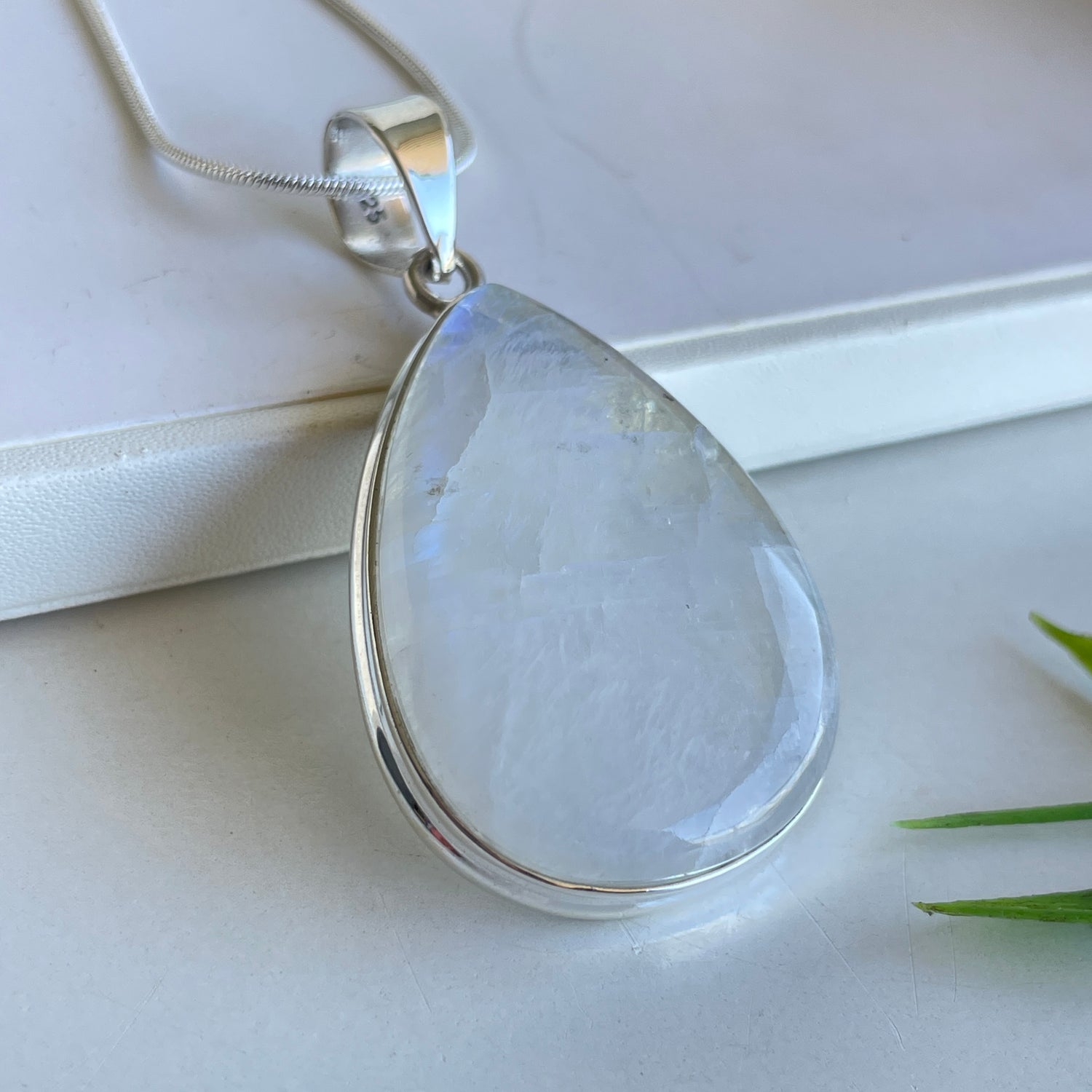 Moonstone Teardrop Pendant