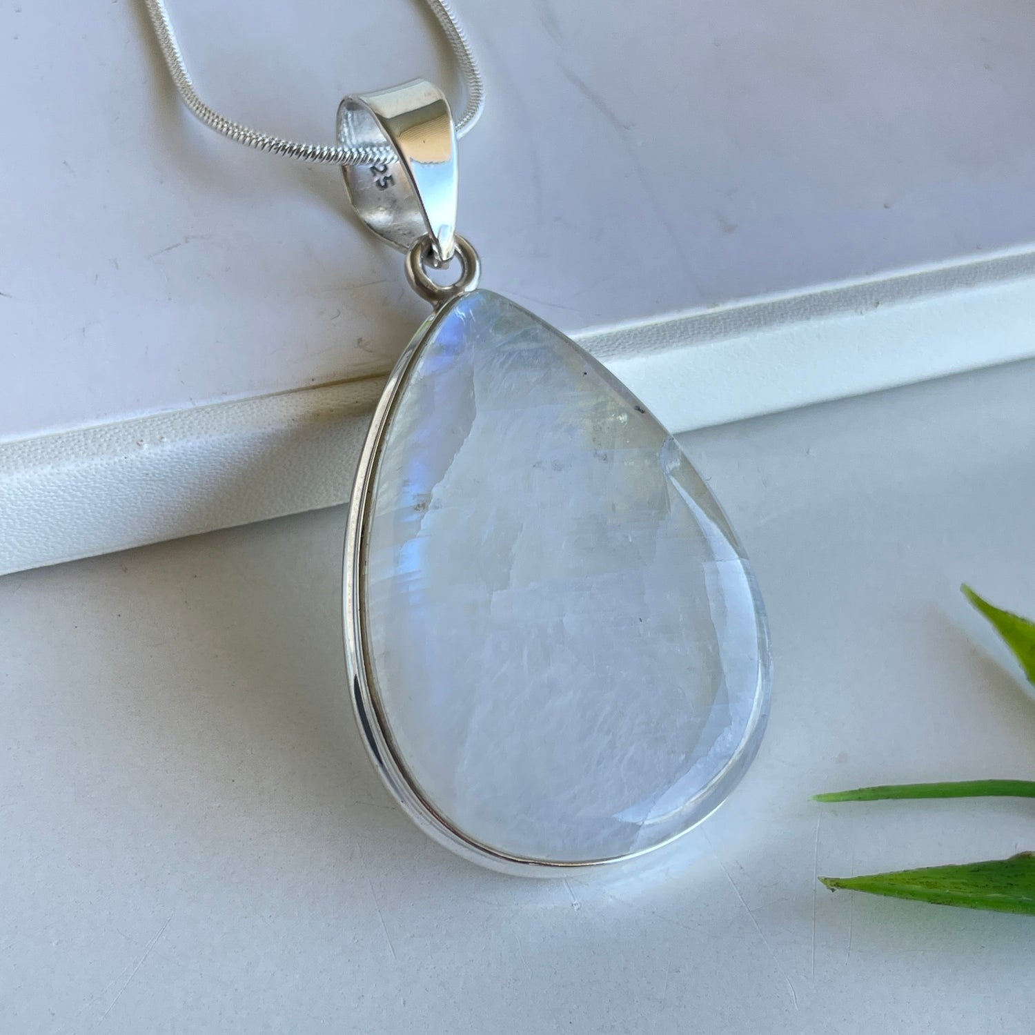 Moonstone Teardrop Pendant