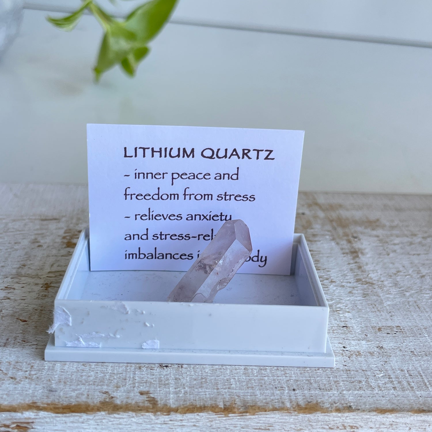 Lithium Quartz Specimen 001