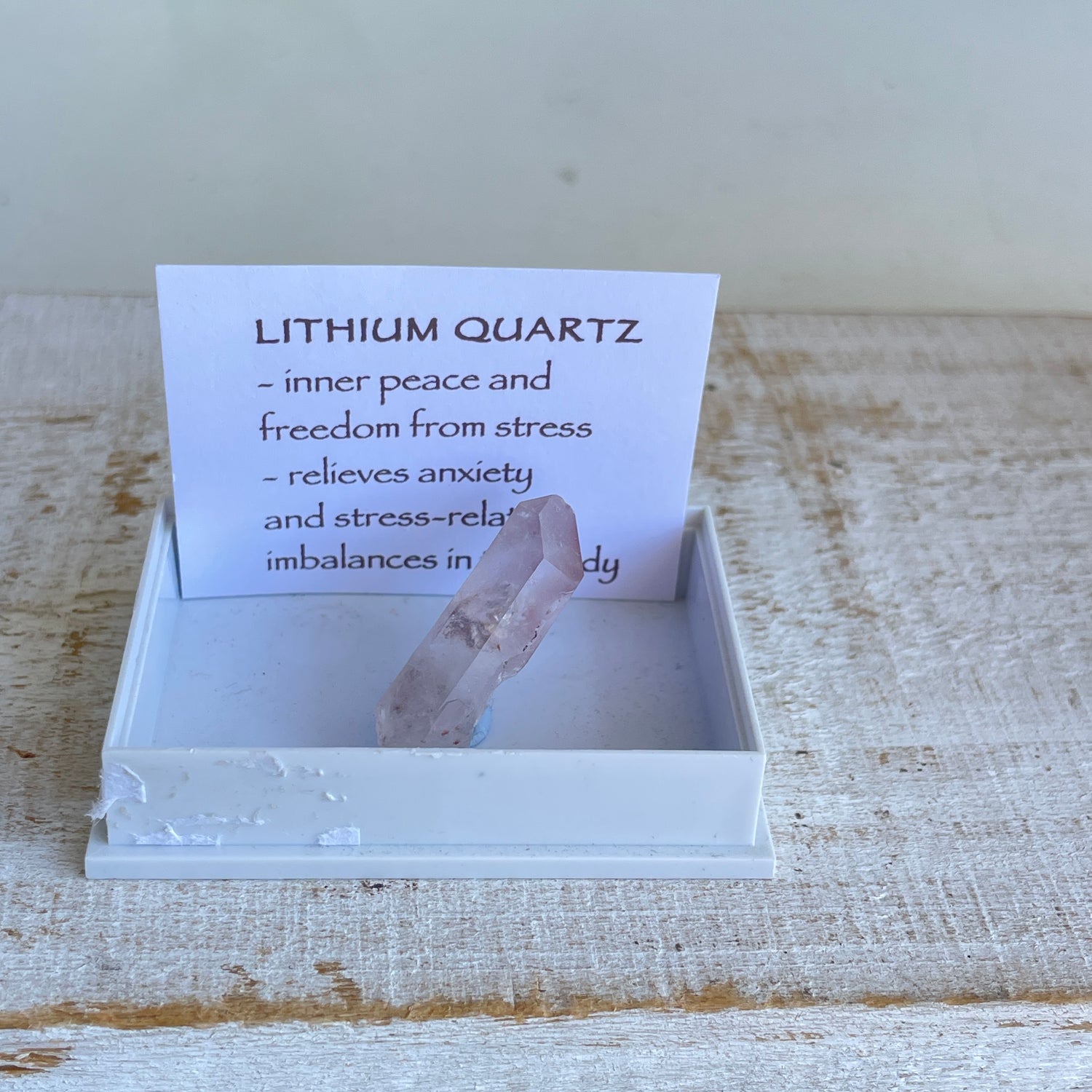 Lithium Quartz Specimen 001