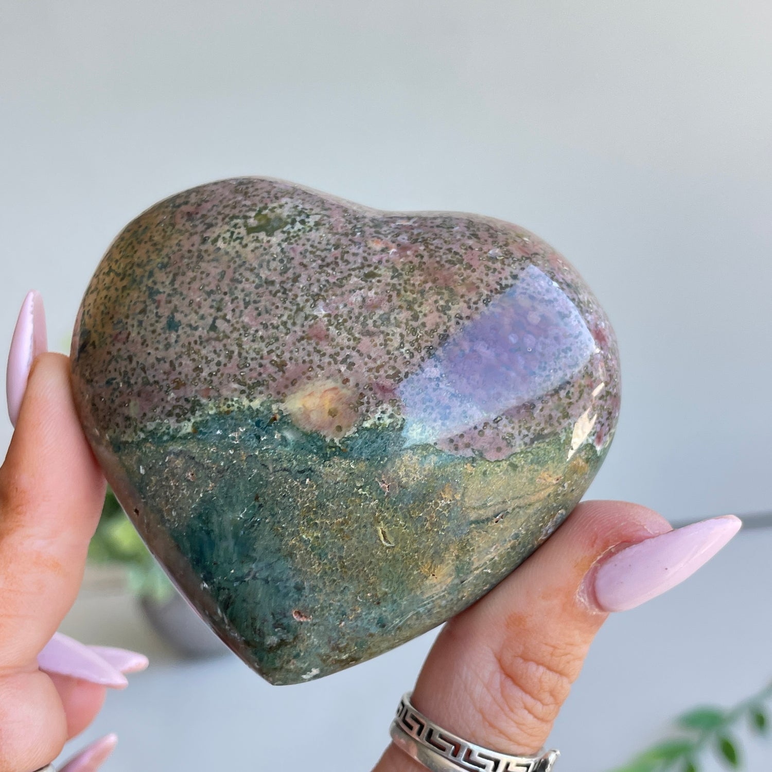 Ocean Jasper Heart 6.4cm