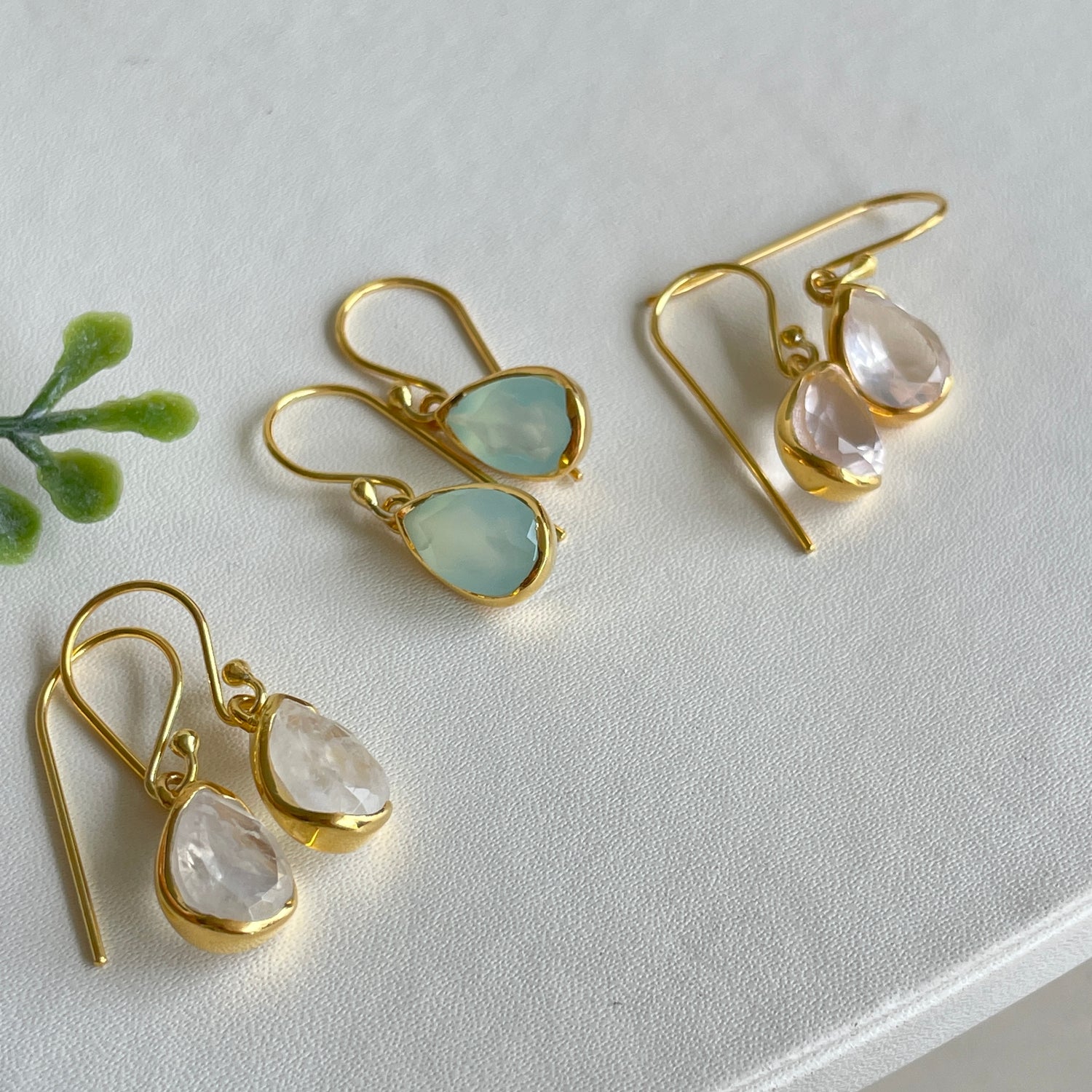 18k Gold Plated Teardrop Earrings