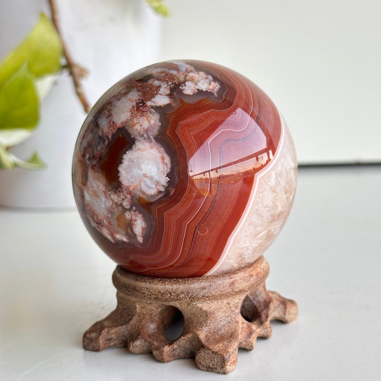 Carnelian Sphere 7.5cm