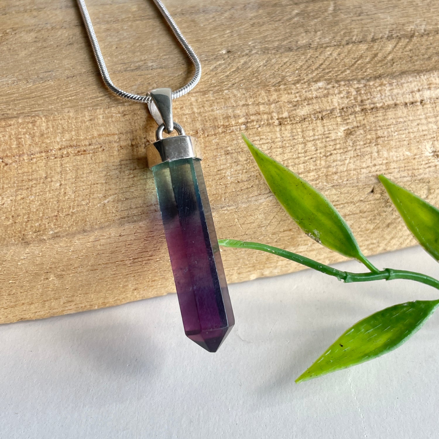 Fluorite Point Pendant