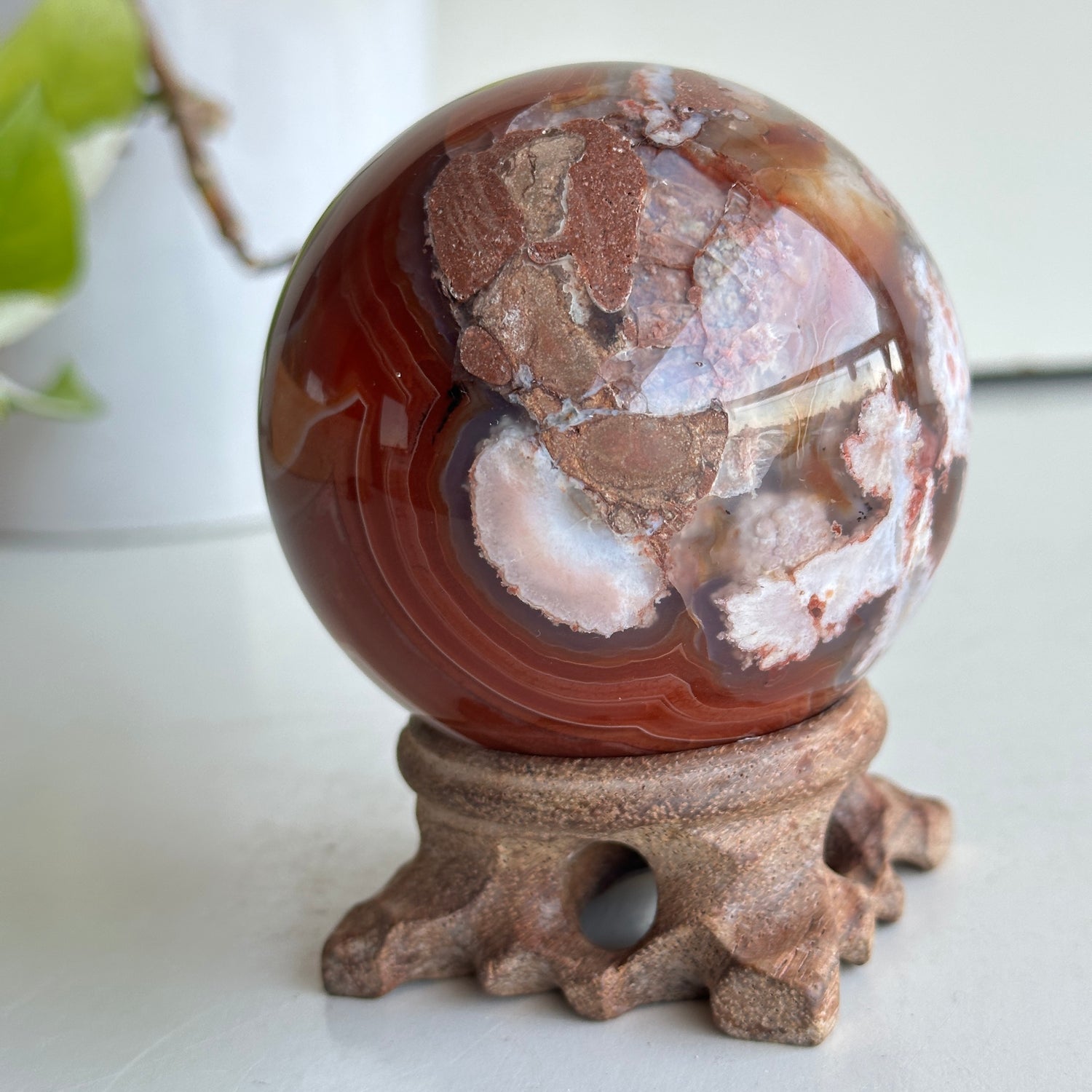Carnelian Sphere 7.5cm