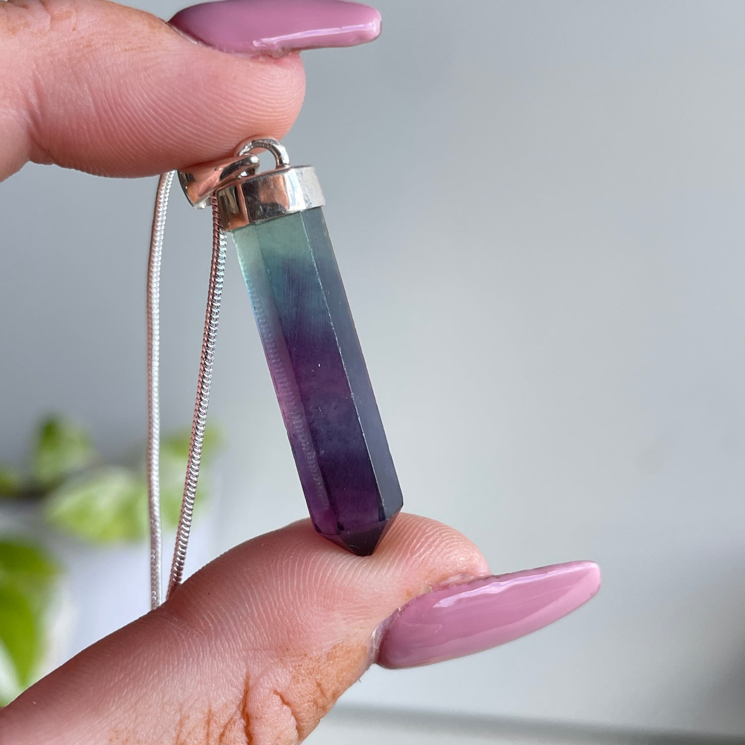 Fluorite Point Pendant