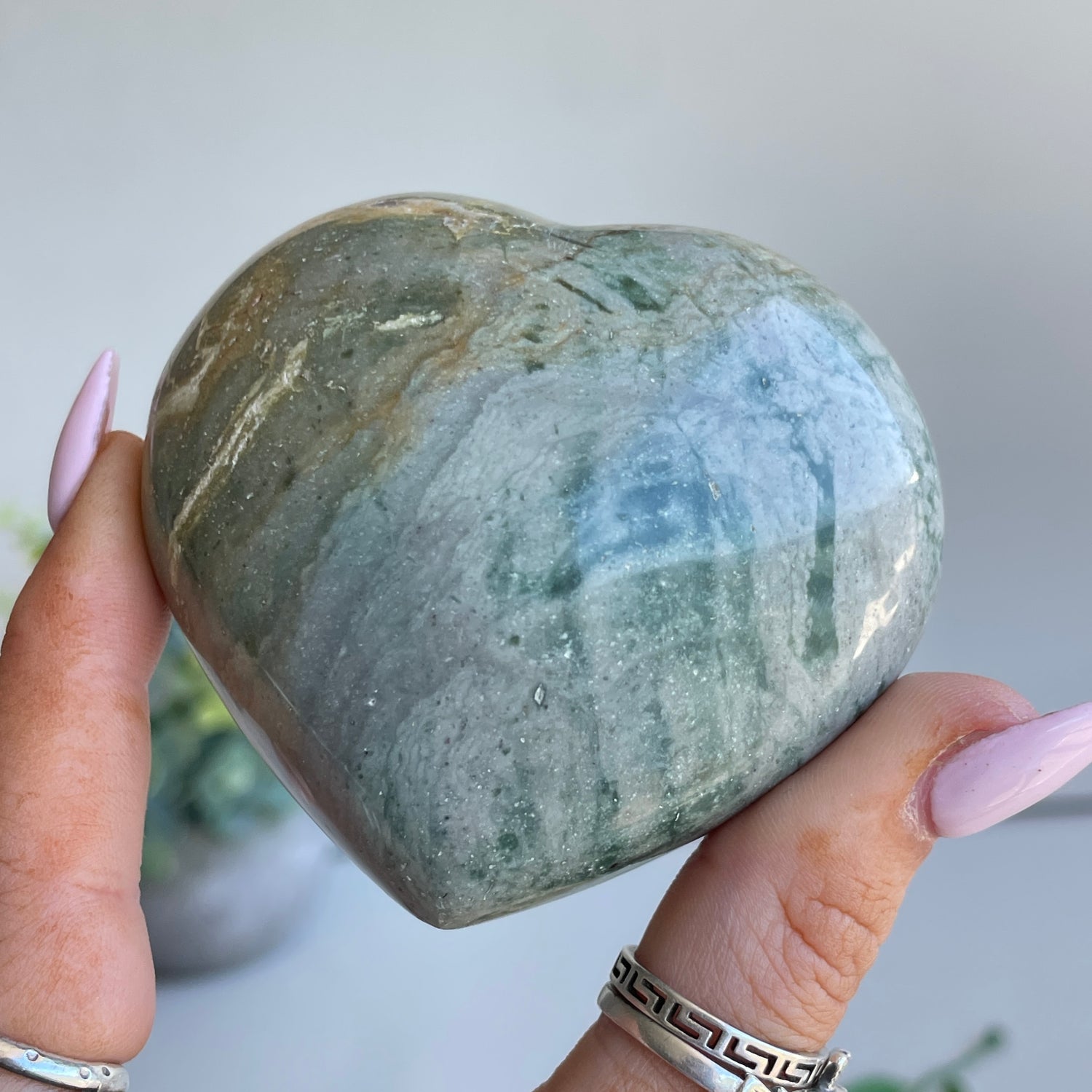 Ocean Jasper Heart 6.5cm