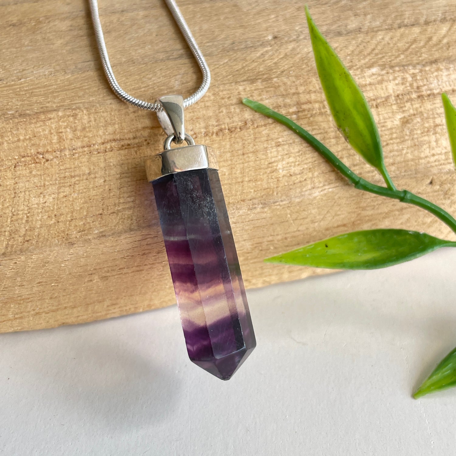 Fluorite Point Pendant