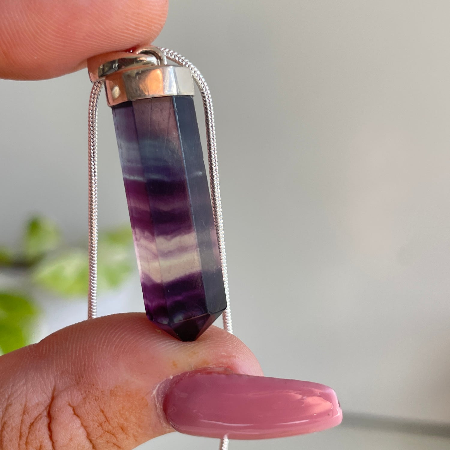 Fluorite Point Pendant