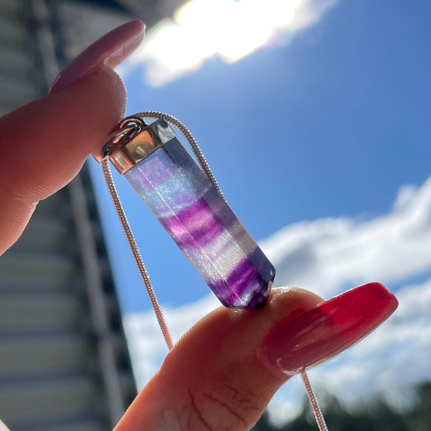 Fluorite Point Pendant