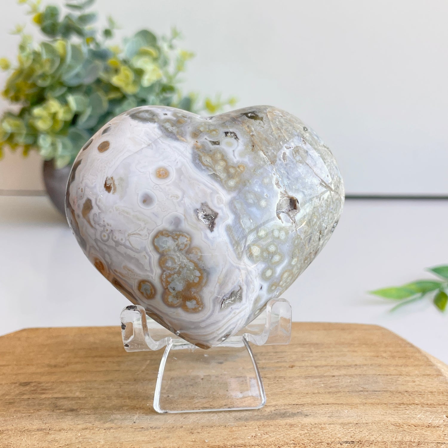 Ocean Jasper Heart 7.3cm
