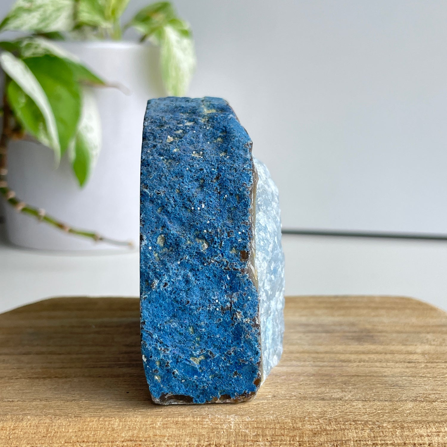 Blue Agate Geode 472g
