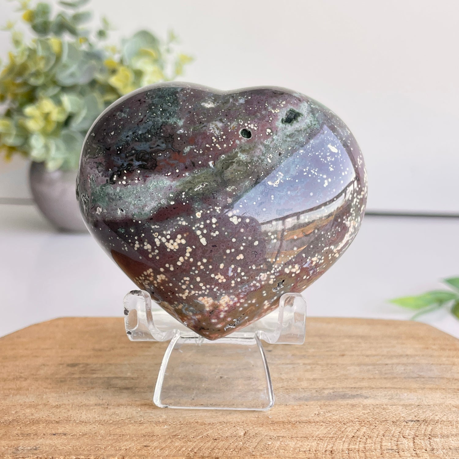 Ocean Jasper Heart 7.1cm