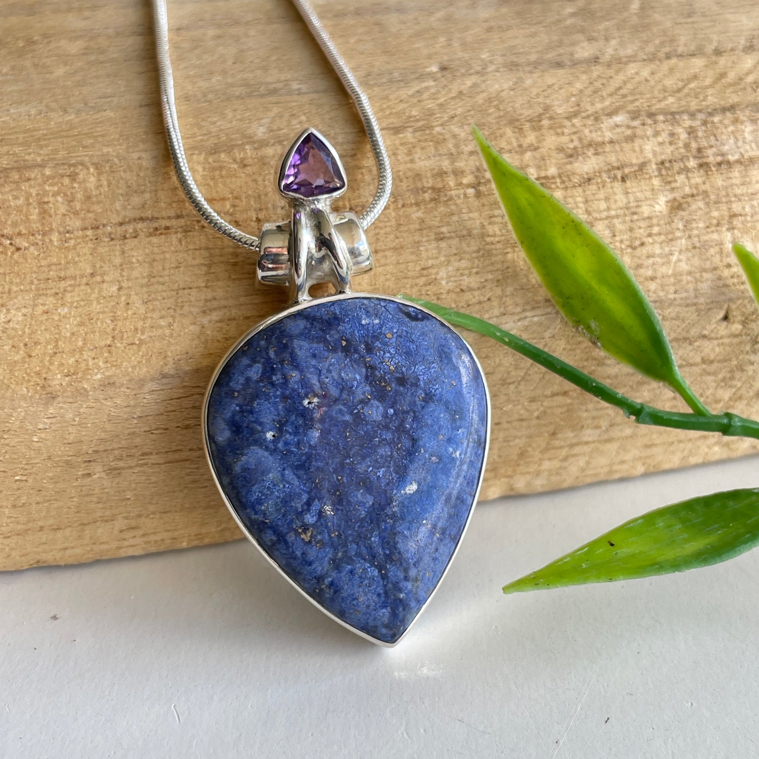 Rhodusite Teardrop Pendant