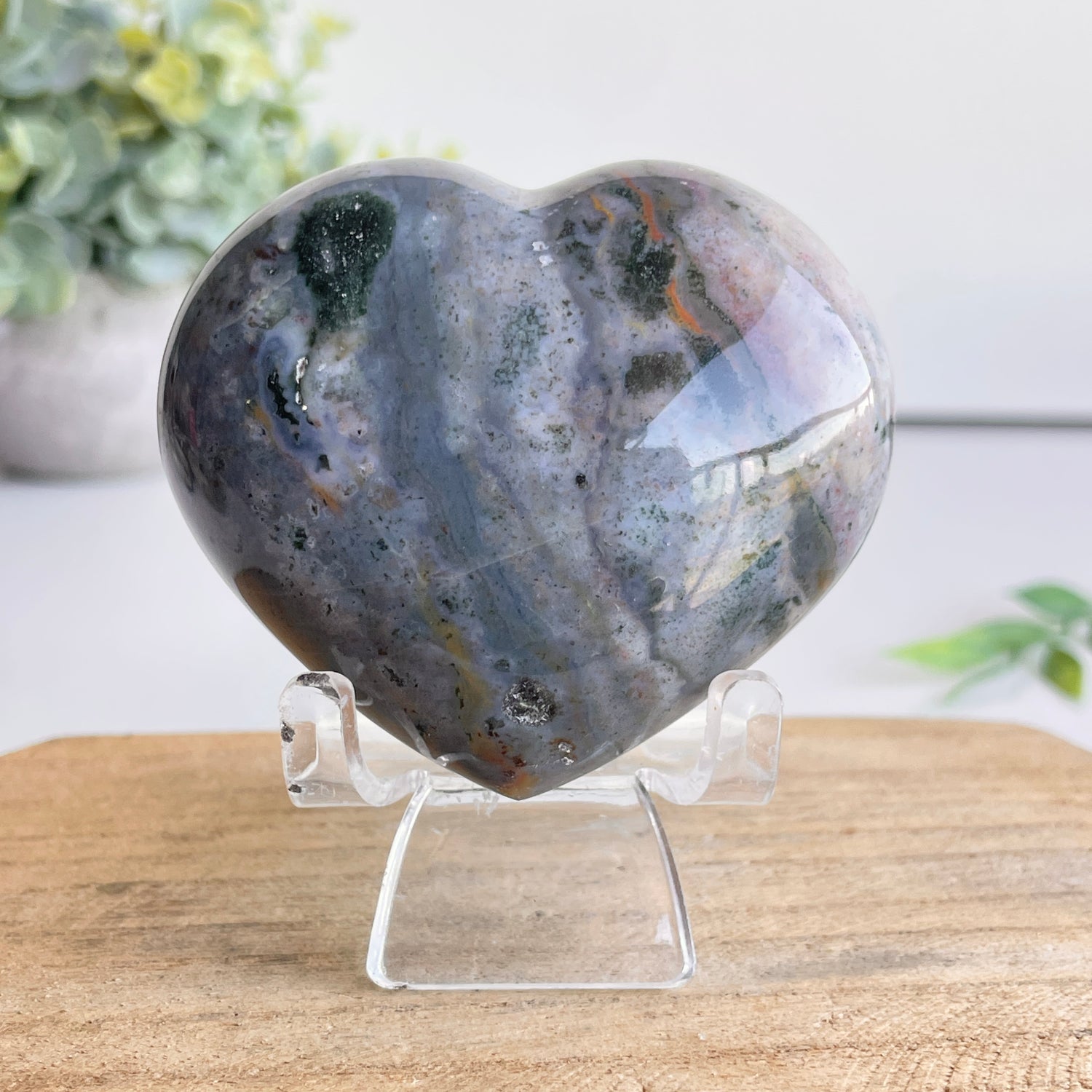 Ocean Jasper Heart 6.6cm