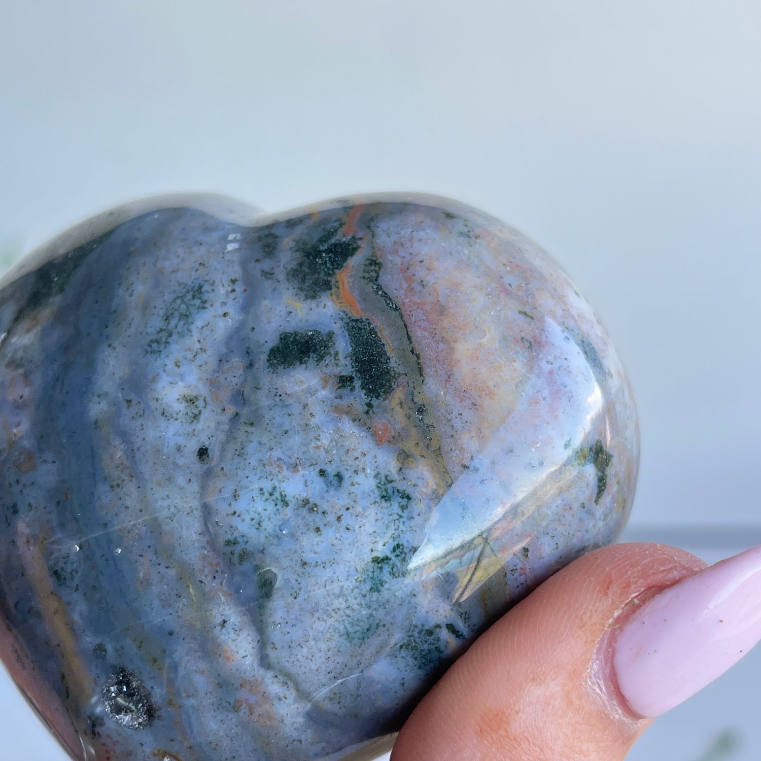 Ocean Jasper Heart 6.6cm